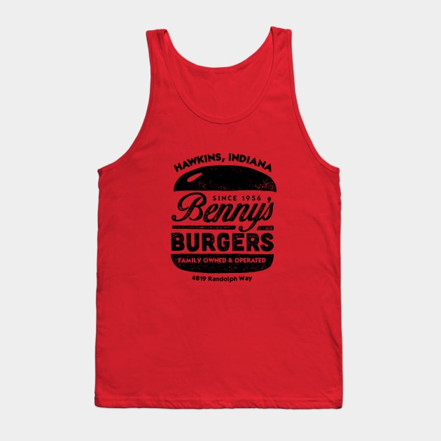 Benny's Burgers (black) Tank Top by CoryFreemanDesign